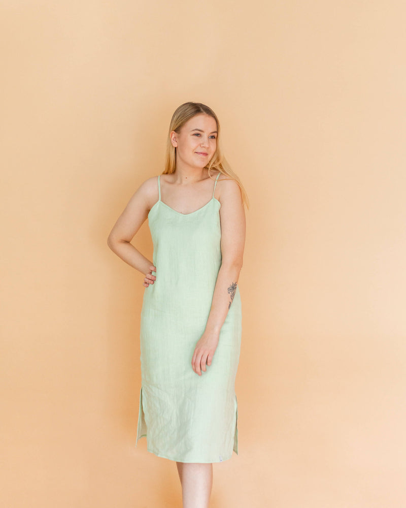 Nora Midi Dress, Paradise Green