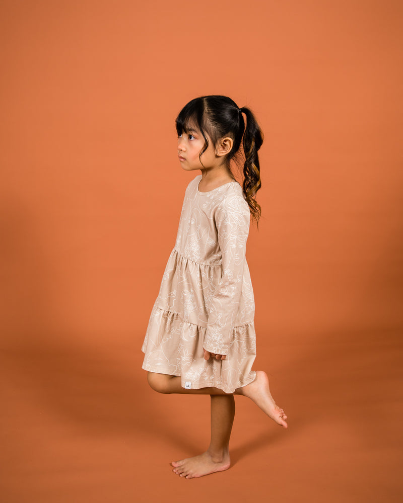 Kid's Print Layered Dress, Visions