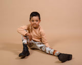 Print Leggings, Autumn Fog