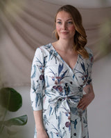 Print Wrap Dress, Colibri