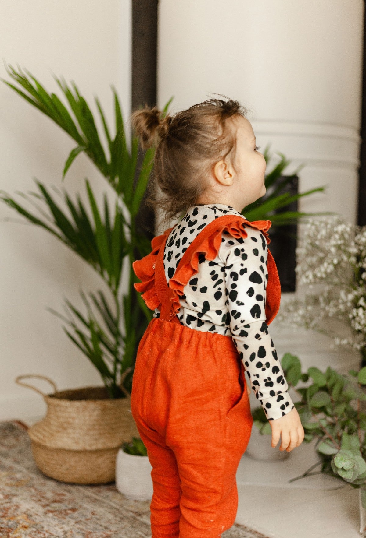 Frill Jumpsuit, Terracotta
