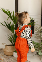 Frill Jumpsuit, Terracotta