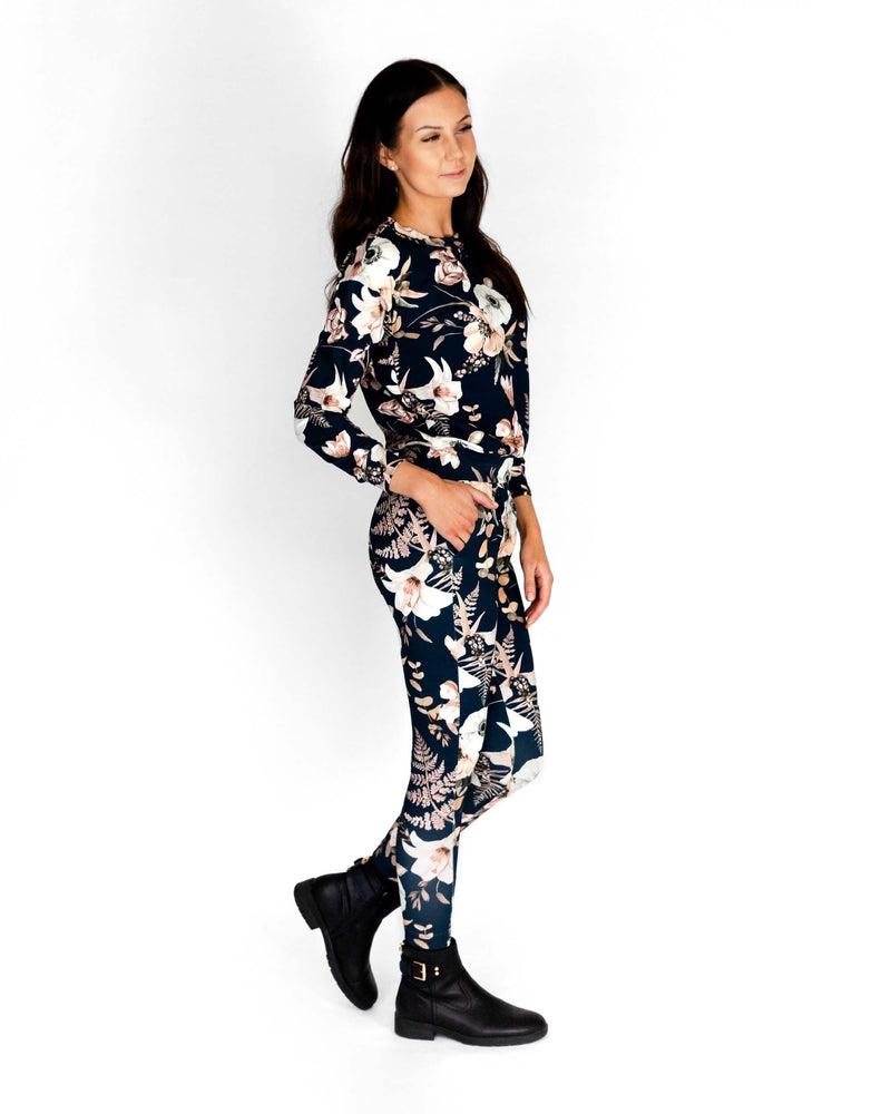 Casual Chic Print Pants. Midnight Lily