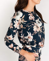 Casual Chic Print shirt, Midnight Lily