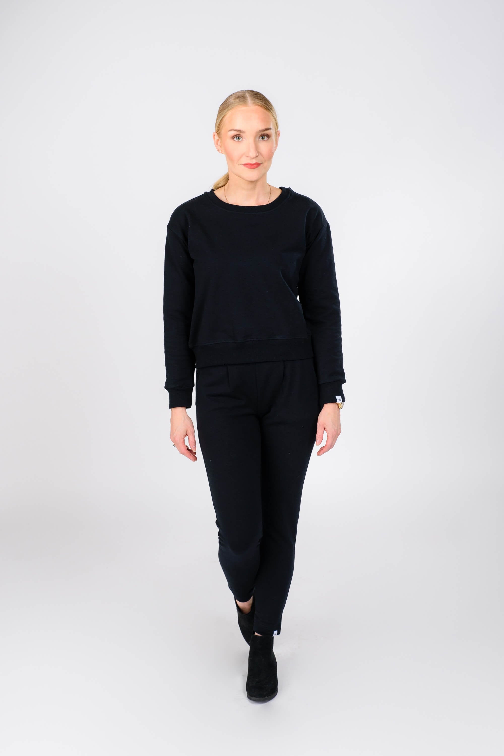 Lässige, schicke Hose, Schwarz