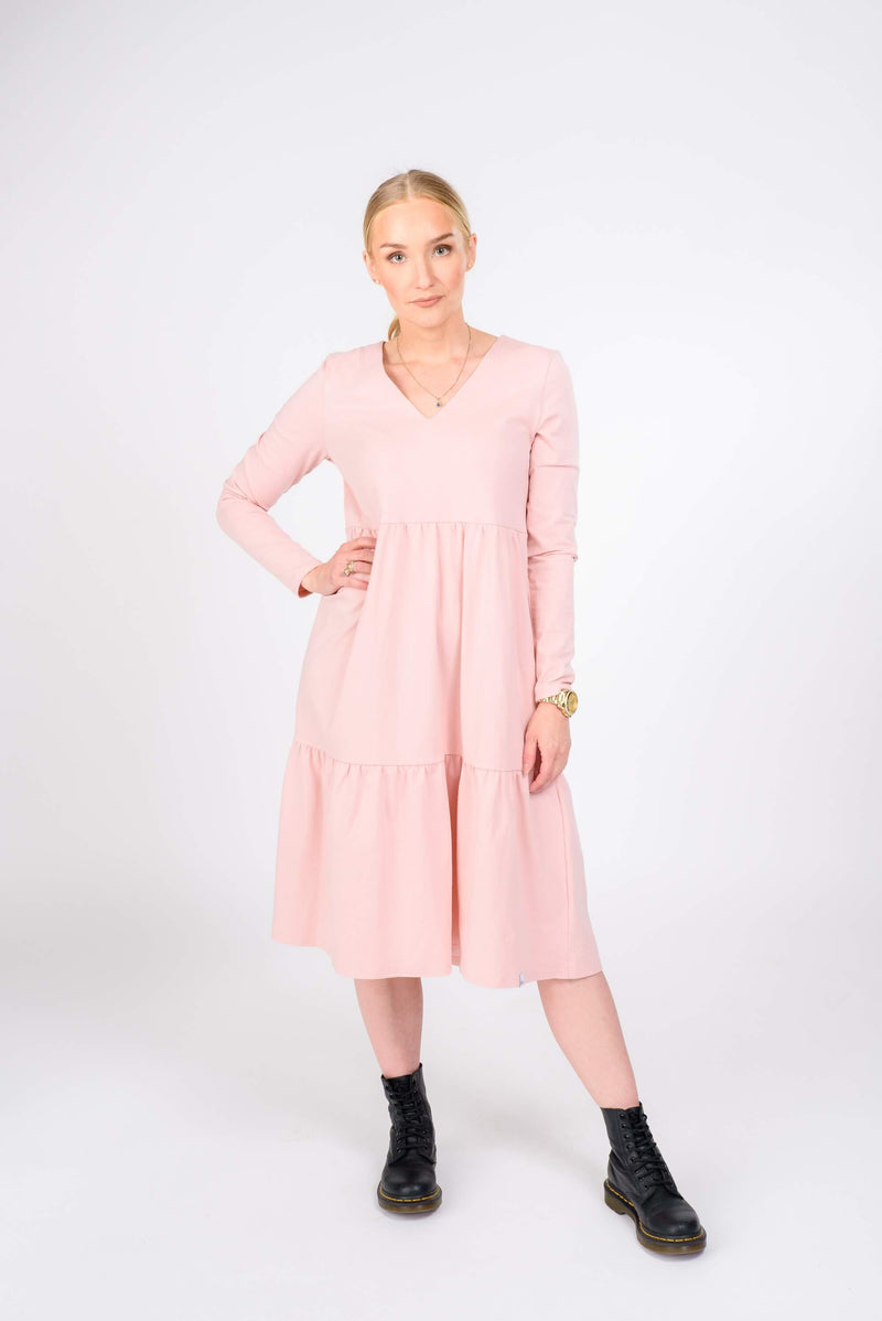 Layered dress, Dusty Pink