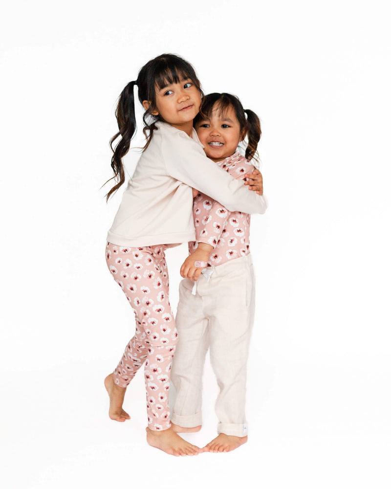 Print Leggings, Blushing Blossoms 