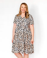 Layered dress, Leopard