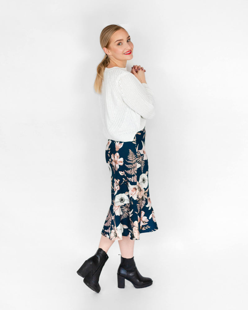 Ruffle Skirt, Midnight Lily