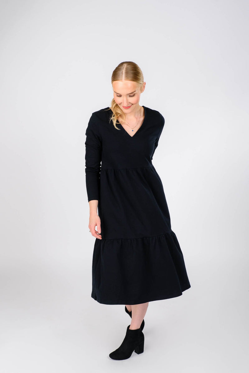 Layered dress, Black