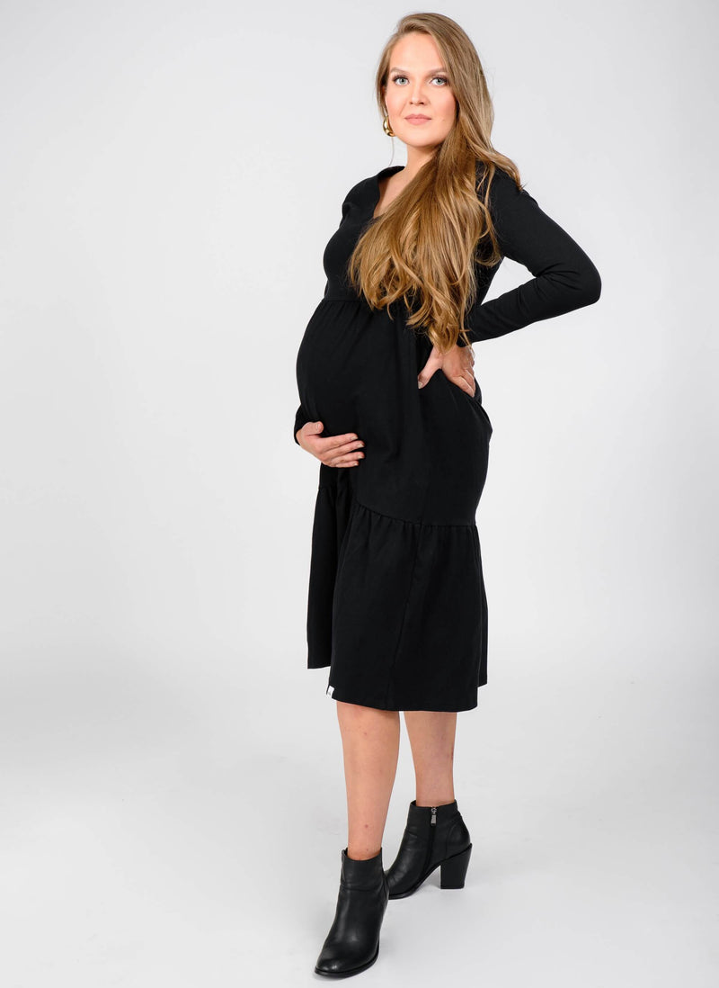 Layered dress, Black