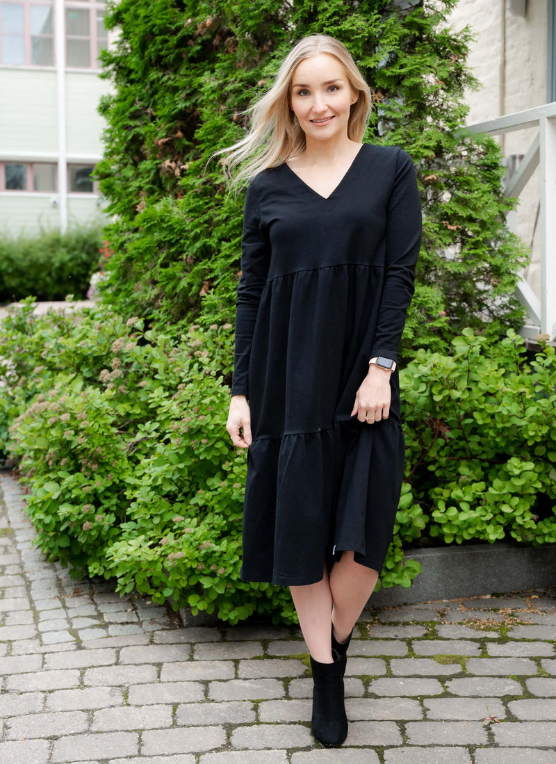 Layered dress, Black