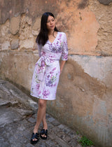 Print Wrap Dress, Oceania