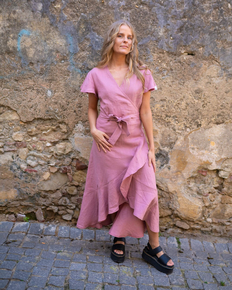 Annika Dress, Old Rose