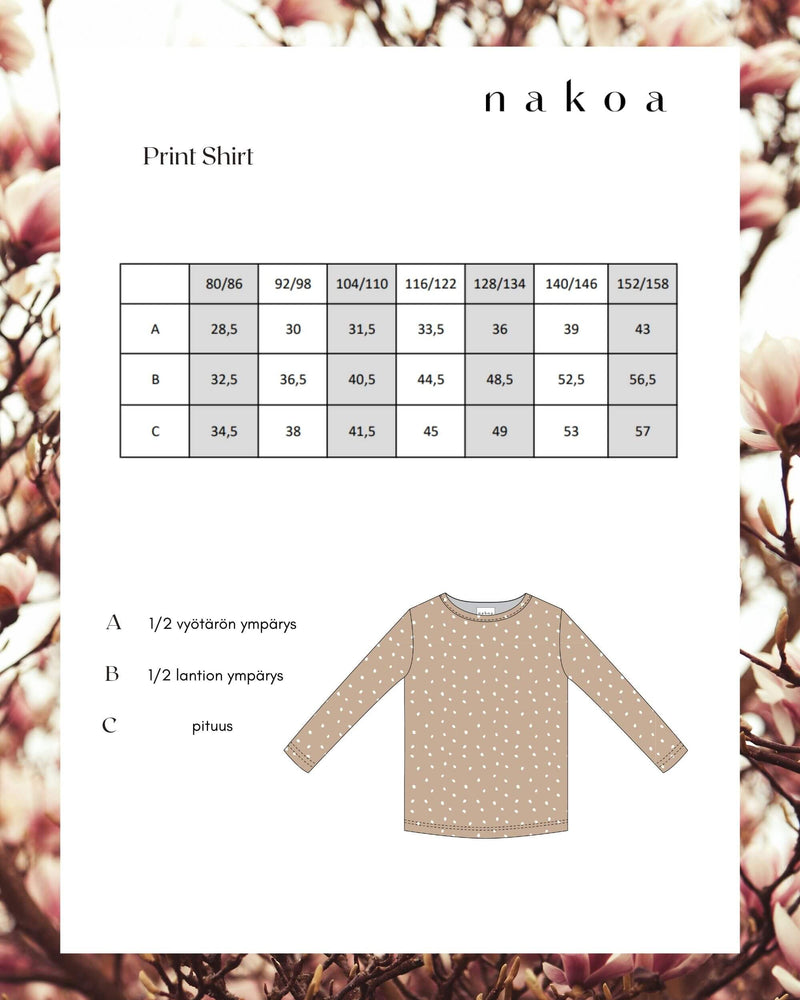 Basic Print Paita, Polka Dot
