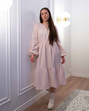 Ulrika Linen Dress, Sandshell